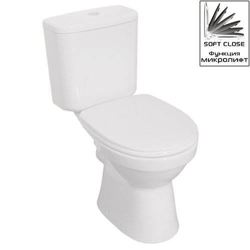 Унитаз-компакт Vitra Norm Fit с микролифтом