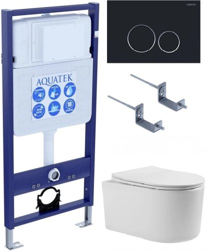 Инсталляция Aquatek с унитазом Aquatek Мия SET AQUATEK МИЯ-020 4в1