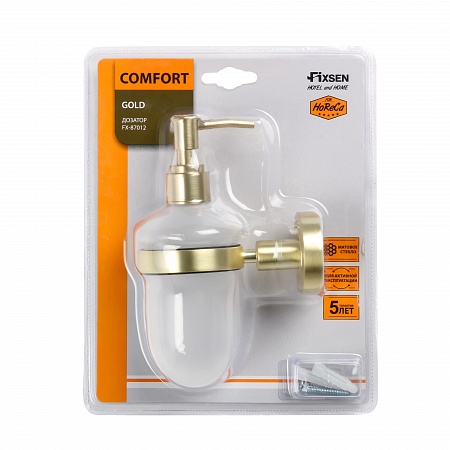 Дозатор для жидкого мыла Fixsen Comfort Gold FX-87012