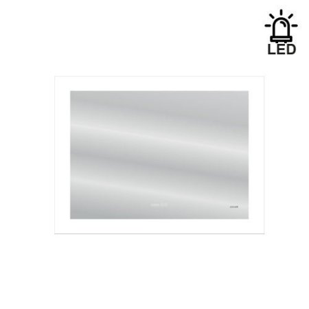 Зеркало Cersanit 80см с LED подсветкой, подогревом и часами KN-LU-LED060*80-p-Os