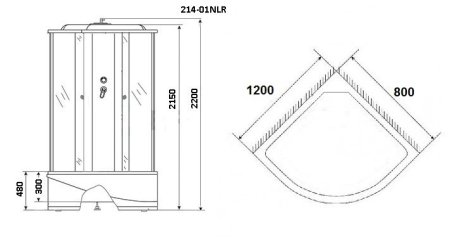 Душевая кабина Niagara NG-214-01RN