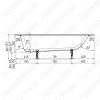 Чугунная ванна Wotte Line 170x70
