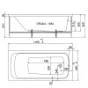 Акриловая ванна 1ACReal Gamma 150х70