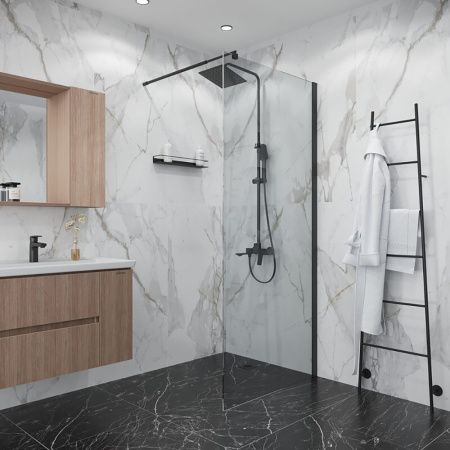 Душевая перегородка Niagara Eco NG-551-70BLACK 70см