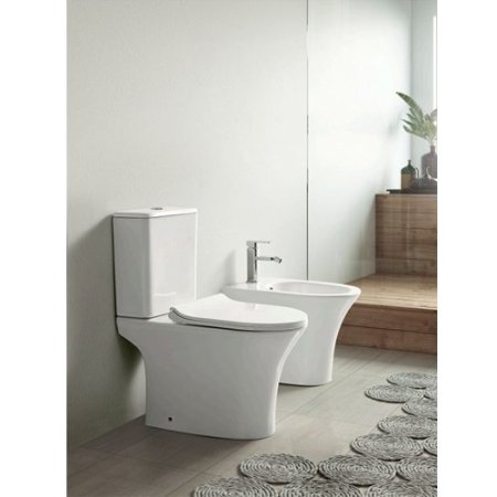 Унитаз-компакт Cerutti Bernina CT7193 без смывного обода с микролифтом