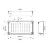 Корзина для мойки Iddis Kitchen Line 42х23 KOL23S0i59
