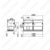 Тумба с раковиной Эстет Dallas Luxe 140 подвесная 1 ящик (левая)