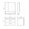 Тумба Comforty Никосия-60П 00004138879CF с раковиной Fest-60 F01