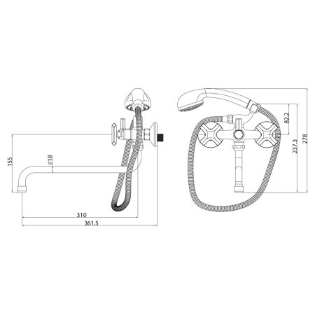 Смеситель Lemark Promotion LM6051C для ванны