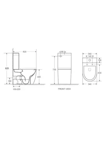 Унитаз-компакт WeltWasser Merzbach 011 GL-WT 10000012089