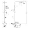 Душевая система Fmark (графит) FS8145-25Q