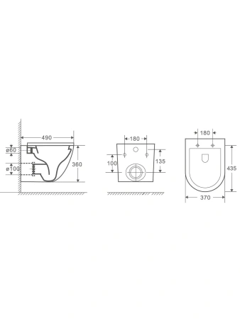 Унитаз подвесной WeltWasser Merzbach 043 GL-BL 10000011164
