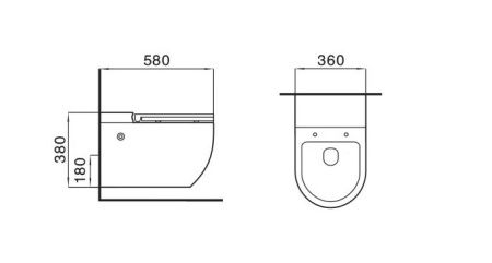 Унитаз подвесной Cerutti Spa Sella Aria Pulse CT10193 с импульсным смывом