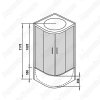 Душевая кабина WeltWasser Emmer 12055 120х120