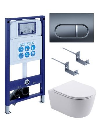 Инсталляция Aquatek с унитазом Aquatek Европа SET AQUATEK ЕВРОПА New-050 4в1
