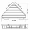 Полка WasserKRAFT K-733 угловая