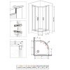 Душевой уголок Damixa Skyline Round  90х90 DX35WG-301-090MT