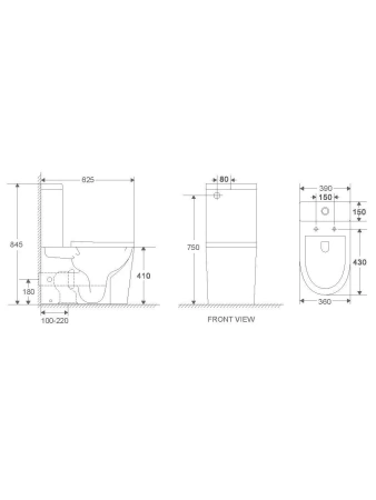 Унитаз-компакт WeltWasser Salzbach 011 GL-WT 10000011688