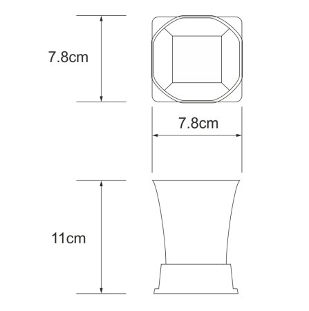 Стакан WasserKRAFT Amper K-5428BLACK