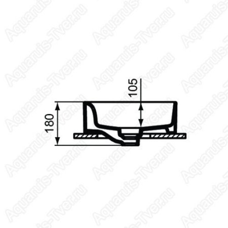 Раковина Ideal Standard Strada 2 38см с переливом накладная