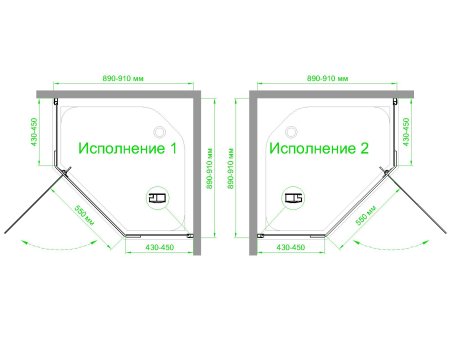 Душевой уголок Royal Bath RB90TR-C 90x90