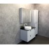 Тумба с раковиной Comforty Сорренто 90Н светло серый