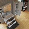 Тумба с раковиной Dreja Prime 90 99.9302 белый глянец