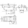 Стальная ванна Kaldewei Cayono 180x80 с покрытием anti-slip+easy clean 275130003001