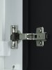 Пенал Continent Elmage black LED 450х1600