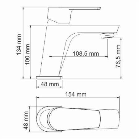 Смеситель WasserKRAFT Dill 6103 для раковины