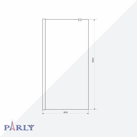 Душевая перегородка Parly T80 80x190