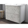 Тумба с раковиной Vigo Geometry 80 бетон