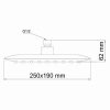 Верхний душ WasserKRAFT 25см A031