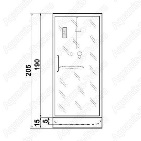 Душевая кабина Grossman GR170QL 100x100 (L)