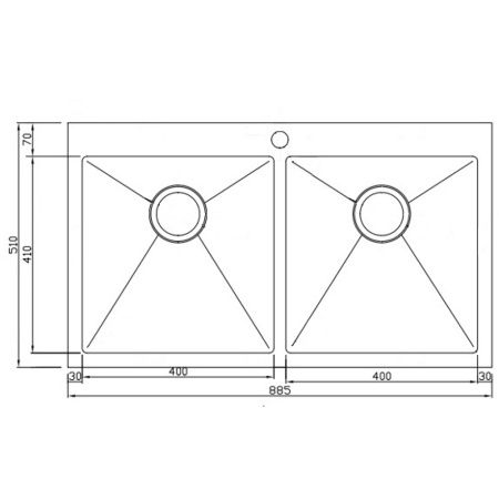 Мойка кухонная Seaman Eco Marino 88x51 SMB-8851DS.A