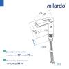 Смеситель для раковины Milardo Poli POLSB00M01