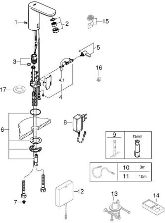 Смеситель для раковины Grohe Eurosmart Cosmopolitan E 36325001
