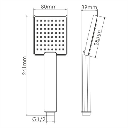 Ручная лейка WasserKRAFT 8см A141