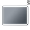 Зеркало Бриклаер Эстель-1 100см с LED подсветкой и бесконтактным выключателем