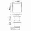 Донный клапан WasserKRAFT A165 Клик-клак (матовое золото)