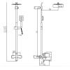 Душевая система Fmark (графит) FS8145Q