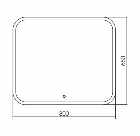 Зеркало Grossman Comfort 80см 680680