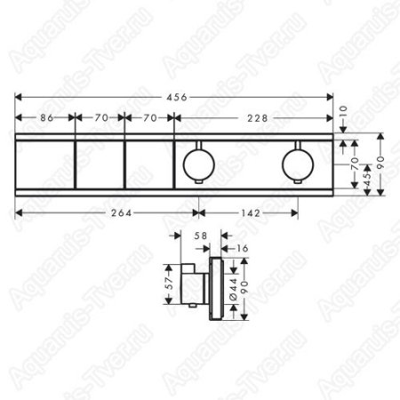 Смеситель Hansgrohe RainSelect 15380700