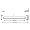 Фиксатор стекла WasserKRAFT D265 черный
