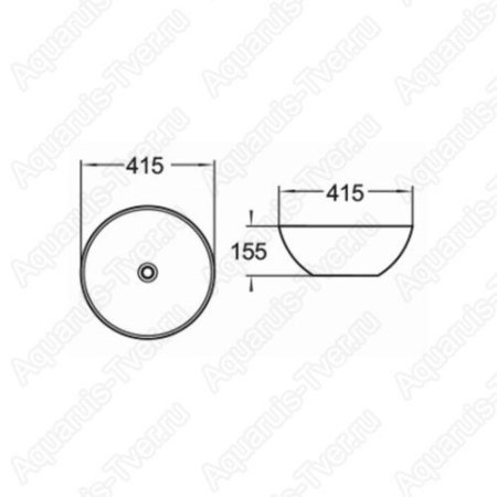 Раковина CeramaLux 41,5см 104B
