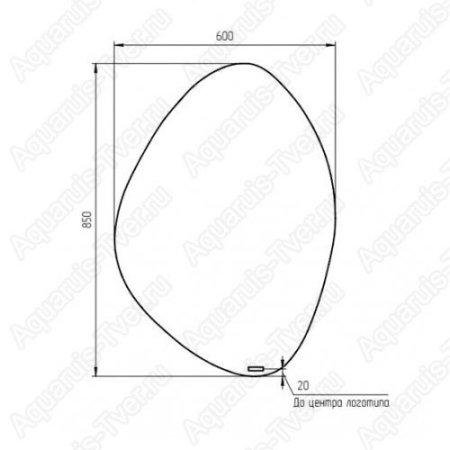 Зеркало Cersanit Eclipse 60x85 с LED подсветкой и бесконтактным выключателем 64153