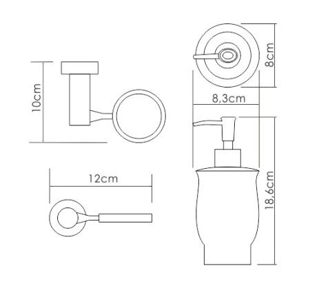 Дозатор для жидкого мыла WasserKRAFT K-24299 (керамика)