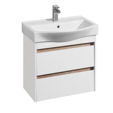 Тумба с раковиной Aquaton Нортон 65см белый