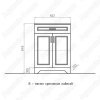 Тумба напольная Style Line Олеандр 2 60см белый глянец
