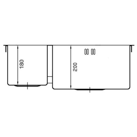Мойка кухонная Seaman Eco Marino 57.5x48.5 (L) SMV-575DL.B
